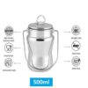 Stainless Steel Bharni (500 ML) - Image 3