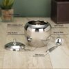 Stainless Steel Ghee Pot (250ML) - Image 3