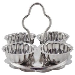 Stainless Steel char mukh Diya